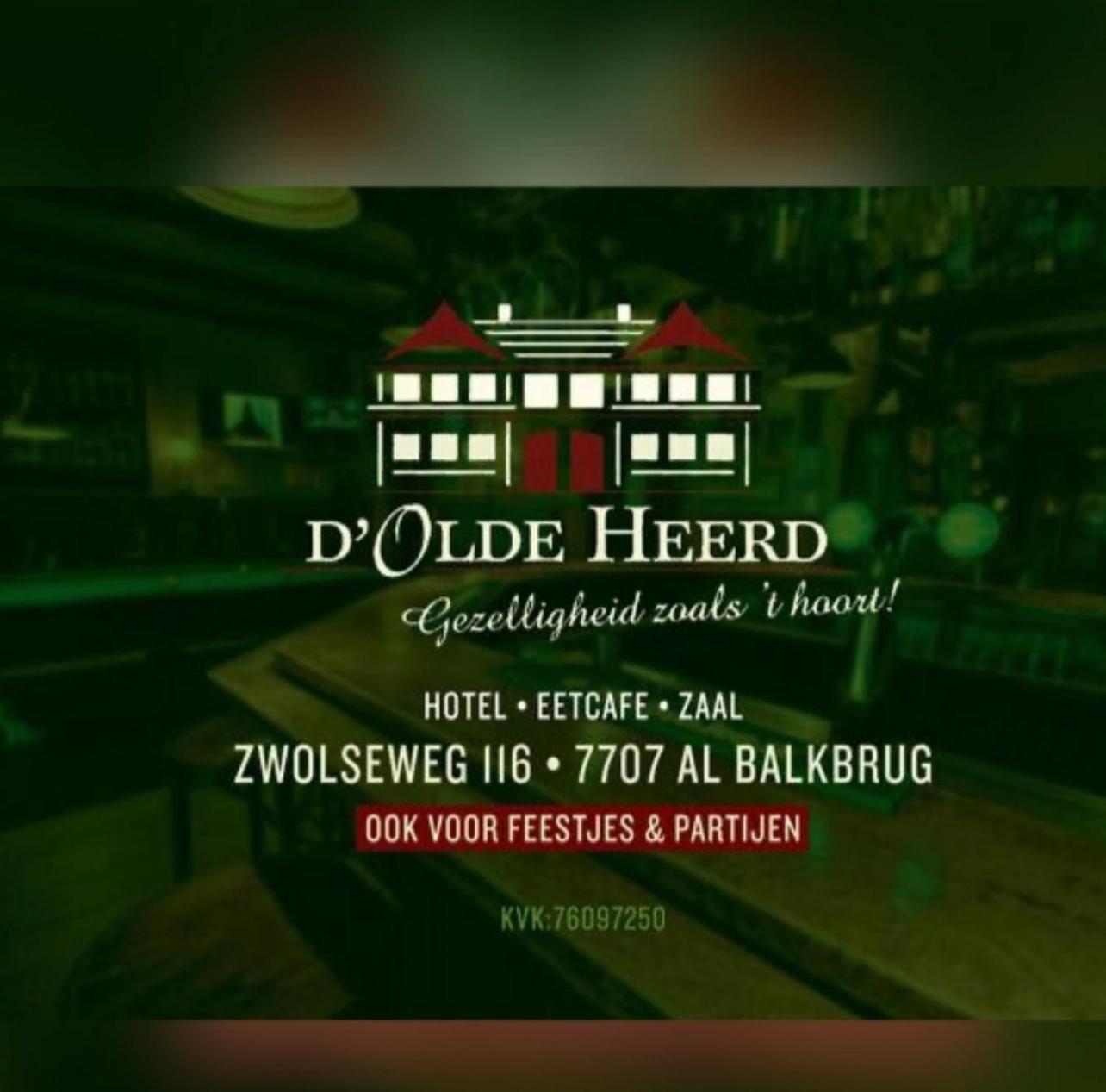 Hotel-Eetcafe D'Olde Heerd Balkbrug Zewnętrze zdjęcie